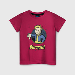 Детская футболка Burnout - vault boy