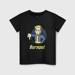 Детская футболка Burnout - vault boy