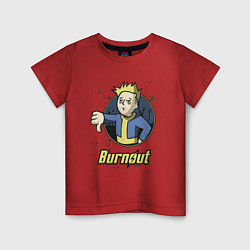 Детская футболка Burnout - vault boy