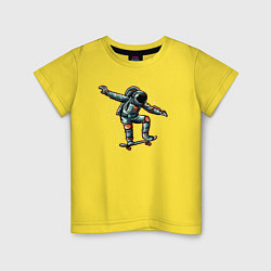 Детская футболка Космонавт скейтер
