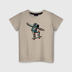 Детская футболка Космонавт скейтер