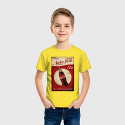 Футболка хлопковая детская Nuka cola price, цвет: желтый — фото 2