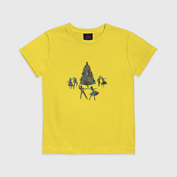 Детская футболка Танцы у елки