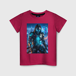Детская футболка Cyber man - ai art