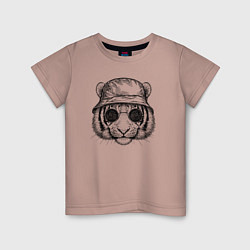 Детская футболка Тигр в панаме
