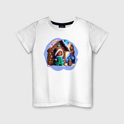 Детская футболка Пряничный домик для сладких