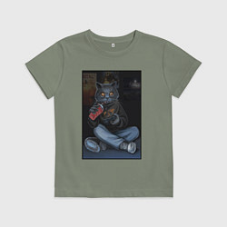 Детская футболка Кот - задрот