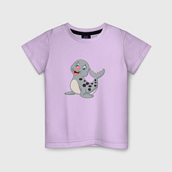 Детская футболка Морской котик улыбака