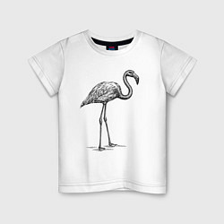 Детская футболка Фламинго стоит