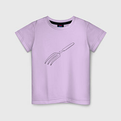 Детская футболка Невозможная вилка на светлом
