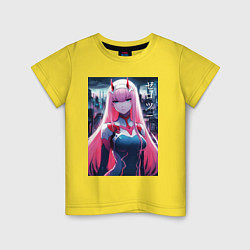 Детская футболка Darling in the Franxx - zero two - ai art