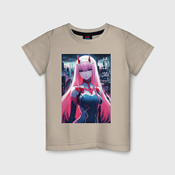 Детская футболка Darling in the Franxx - zero two - ai art