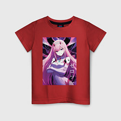 Детская футболка Zero two Darling in the Franxx - ai art