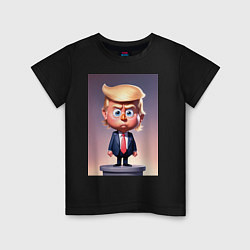 Детская футболка Мультяшный Дональд Трамп - нейросеть