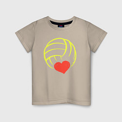 Детская футболка Volley love