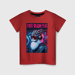 Детская футболка Santa Claus - cyber dragon year