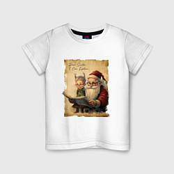Детская футболка Санта и Эльф