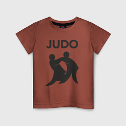 Детская футболка Бойцы дзюдо