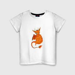 Детская футболка Оранжевый дракон