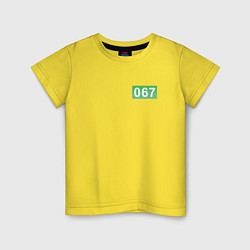 Детская футболка Номер 067 - Игра в кальмара