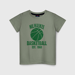 Детская футболка Milwaukee basketball 1968