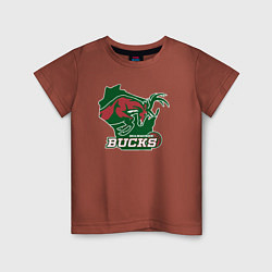 Детская футболка Milwaukee bucks