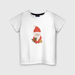 Детская футболка Дед Мороз с ёлкой и подарками
