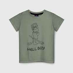 Детская футболка Bart hellboy Lill Peep