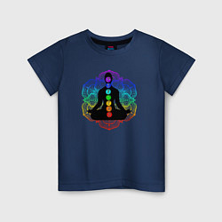 Детская футболка Символ йоги - символы чакры