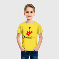 Футболка хлопковая детская Depeche Mode - Violator album logo, цвет: желтый — фото 2