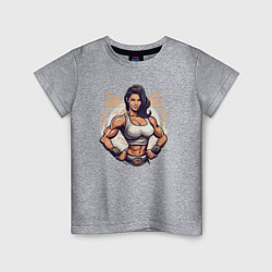 Детская футболка Женский боксинг