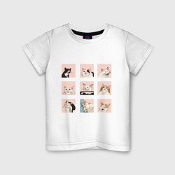 Детская футболка Мемные коты