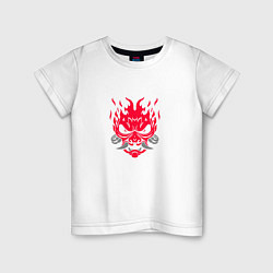 Детская футболка Логотип Samurai Cyberpunk 2077 - симметричный