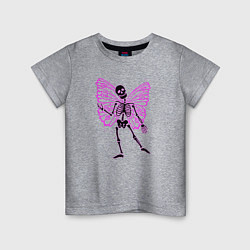 Детская футболка Скелет-бабочка
