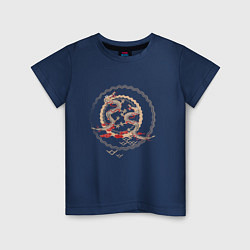Детская футболка Два дракона в круге
