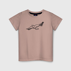 Детская футболка Птица минимализм