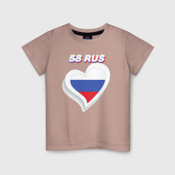 Детская футболка 58 регион Пензенская область