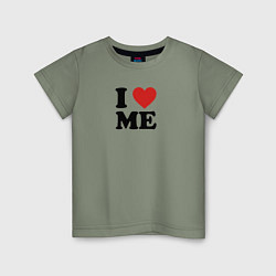 Детская футболка I love me - heart