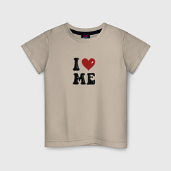 Детская футболка I love me - heart y2k