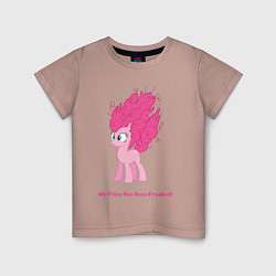 Детская футболка Пинки Пай с гривой дыбом