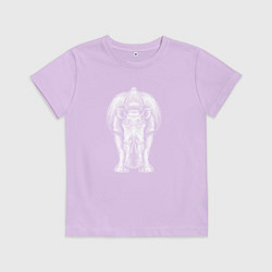 Детская футболка Носорог белый