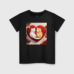 Детская футболка Котята с сердчком
