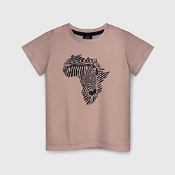 Детская футболка Африканская зебра