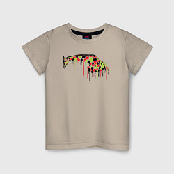 Детская футболка Цветной жираф