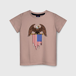 Детская футболка США орёл