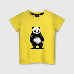 Детская футболка Панда стоит