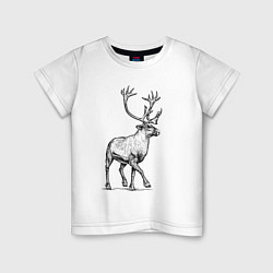 Детская футболка Северный олень спереди