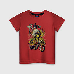 Детская футболка Коренной байкер