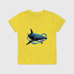 Детская футболка Акула портрет