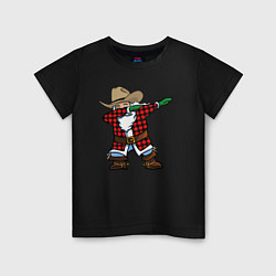 Детская футболка Санта ковбой